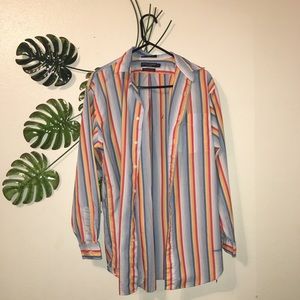 Striped button down shirt